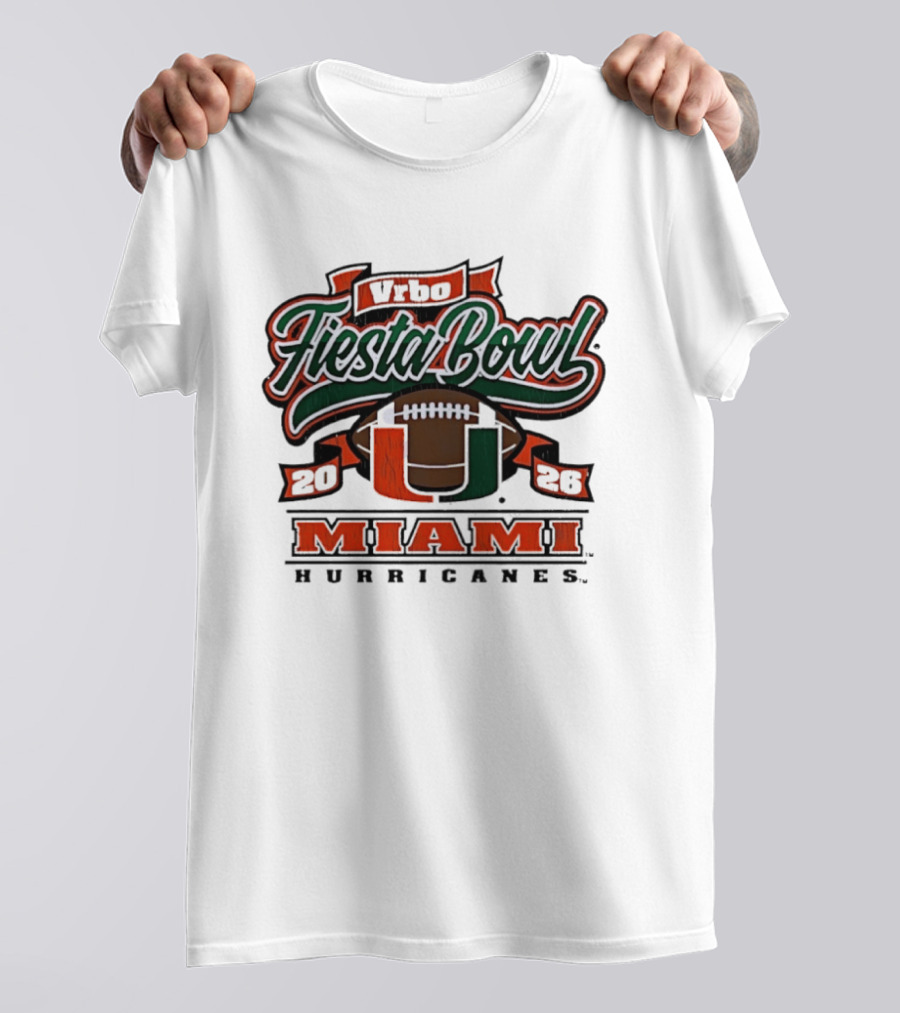 Miami Hurricanes Vrbo Fiesta Bowl 2026 Cfp Semifinal T-Shirt