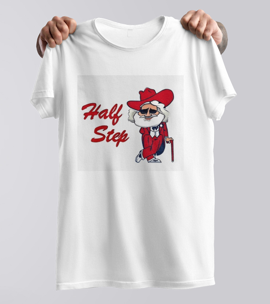 Half Step Cartoon Colonel Reb Ole Miss Rebels Football T-Shirt