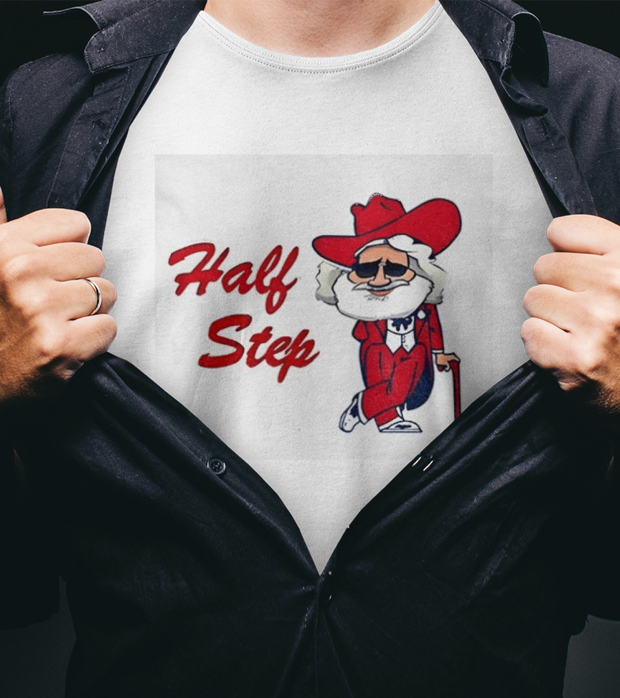 Half Step Cartoon Colonel Reb Ole Miss Rebels Football T-Shirt