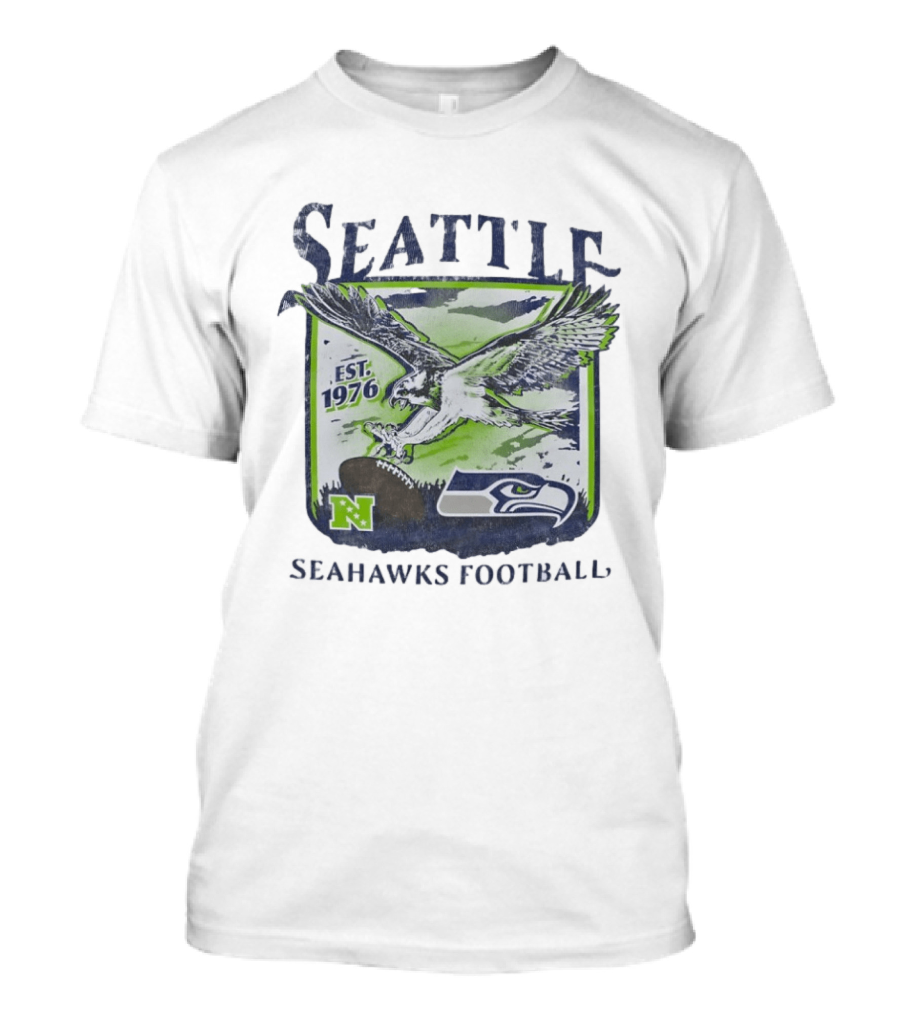 Seattle Seahawks Football EST 1976 NFL Team T-Shirt