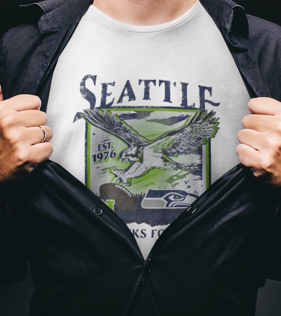Seattle Seahawks Football EST 1976 NFL Team T-Shirt