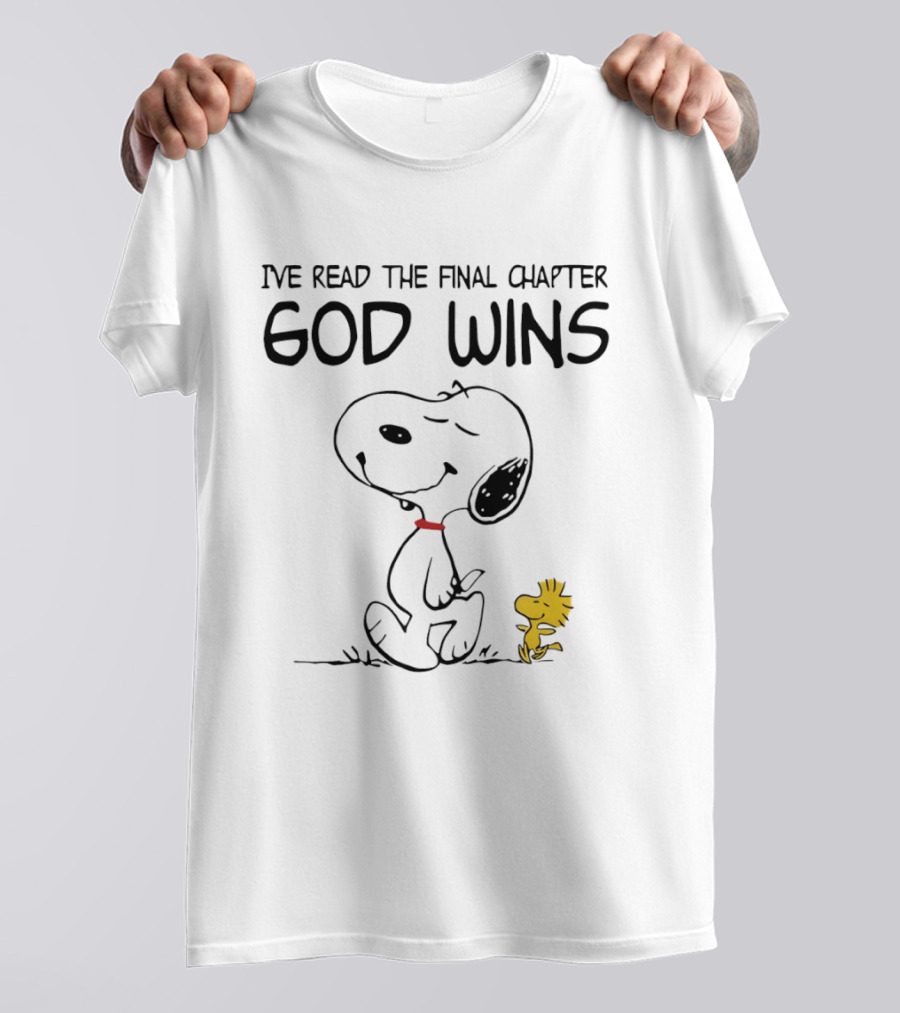 Snoopy Woodstock God Wins Final Chapter T-Shirt