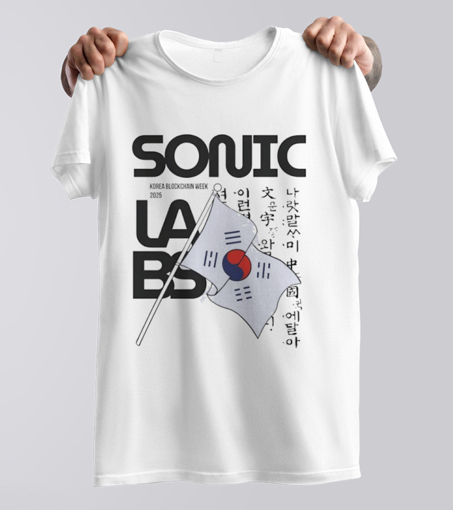 SONIC LABS Korea Blockchain Week 2025 Flag T-Shirt