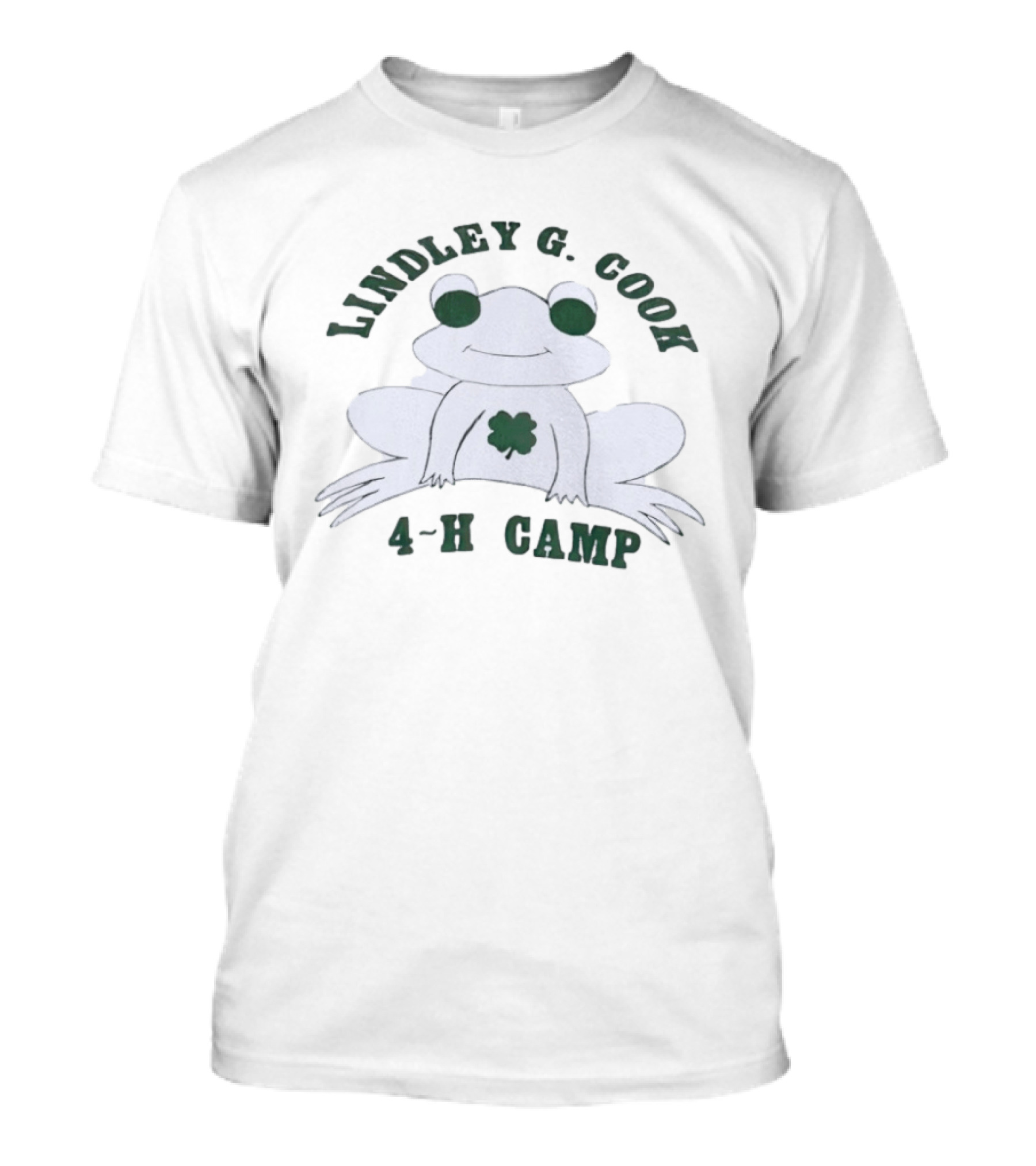 Lindley G Cook 4 H Camp Frog With Clover T-Shirt