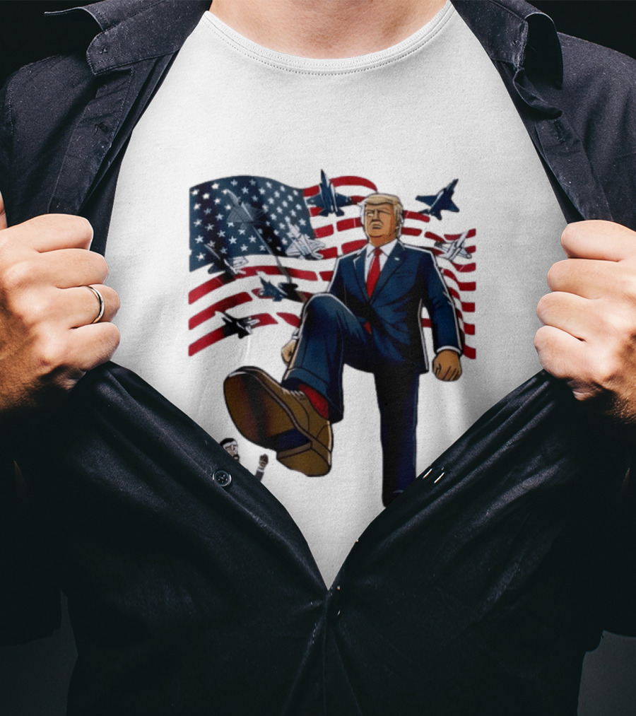 Trump Venezuela Oil Nicolas Maduro 2026 Fighter Jets American Flag T-Shirt