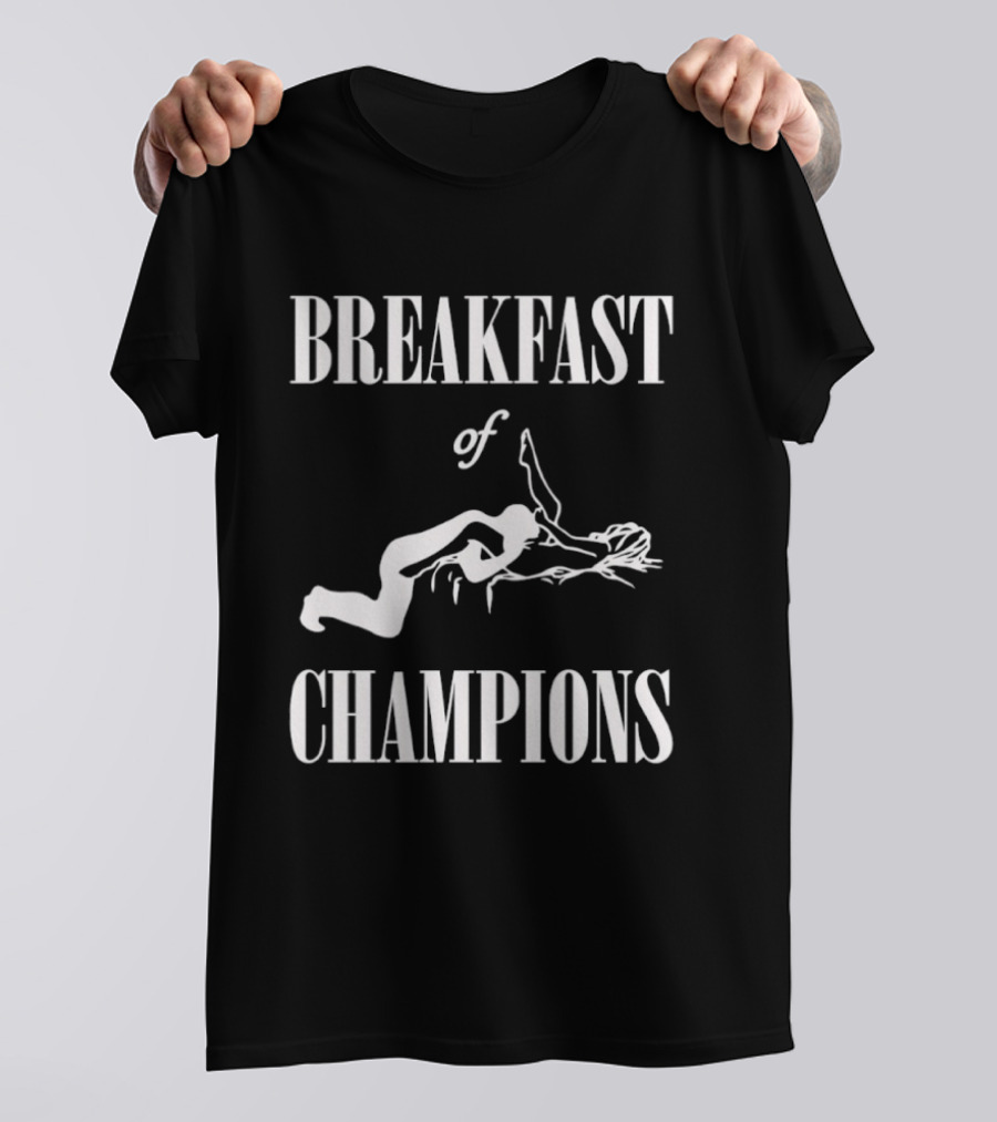 BREAKFAST OF CHAMPIONS Diving Athletic Humor T-Shirt