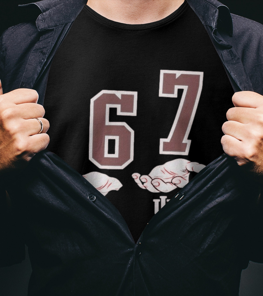 Indiana Hoosiers 6 7 Meme With Hand Gesture And IU T-Shirt