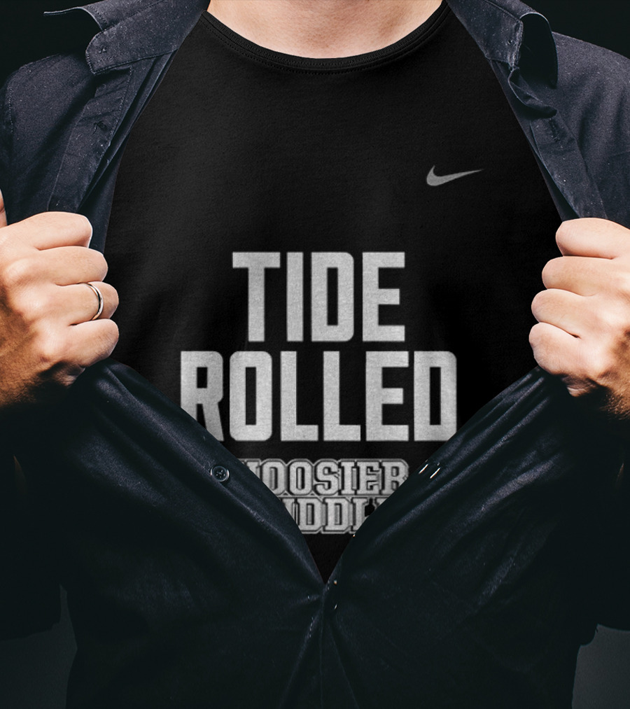 Indiana Hoosiers Football Tide Rolled Nike Hoosier Huddle 2026 T-Shirt