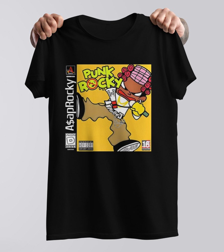 Don’t Be Dumb For Asap Rocky’s Punk Rocky Inspired By Parappa The Rapper T-Shirt