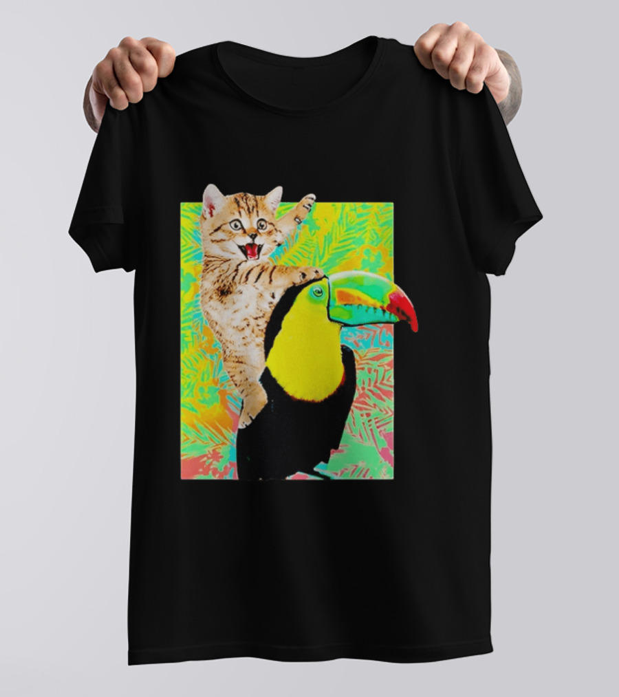 Liv And Maddie Joey Rooney Cat Toucan Ride Vibrant Animal Adventure T-Shirt