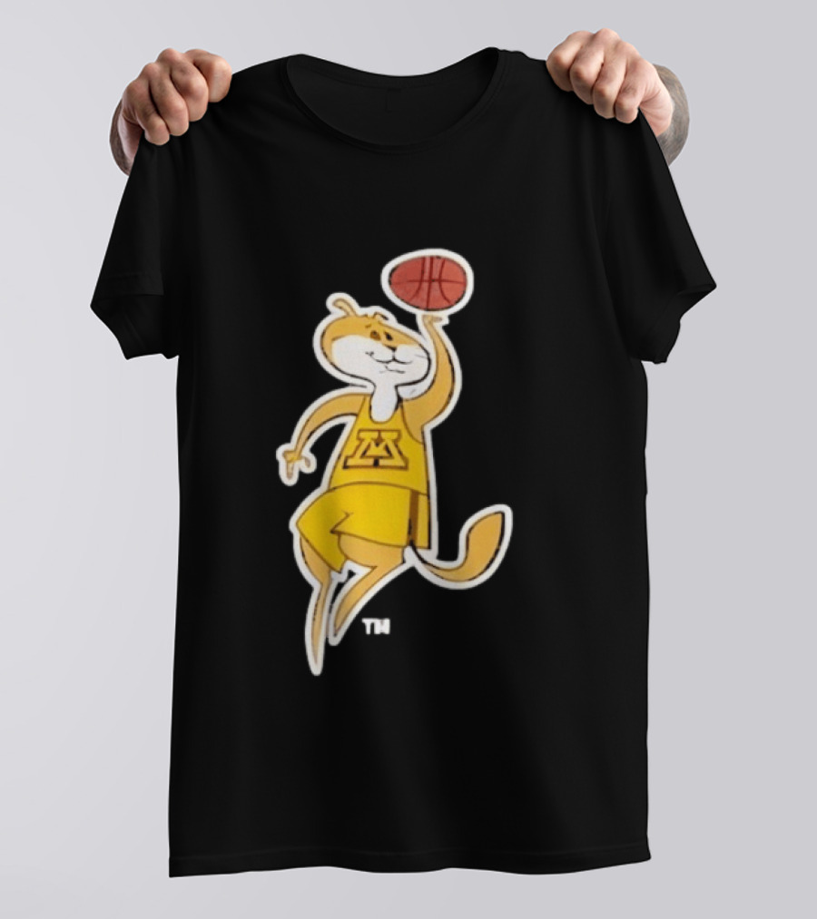 Minnesota Gophers Basketball Mascot Slam Dunk T-Shirt
