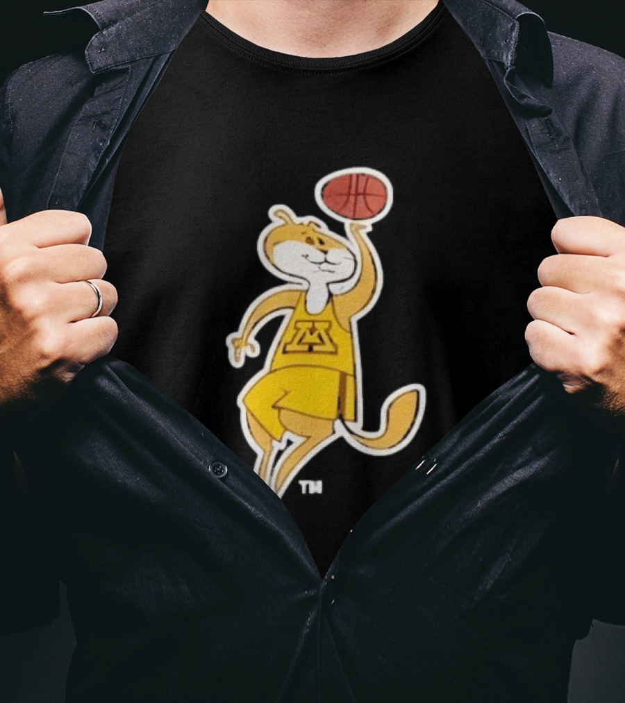 Minnesota Gophers Basketball Mascot Slam Dunk T-Shirt