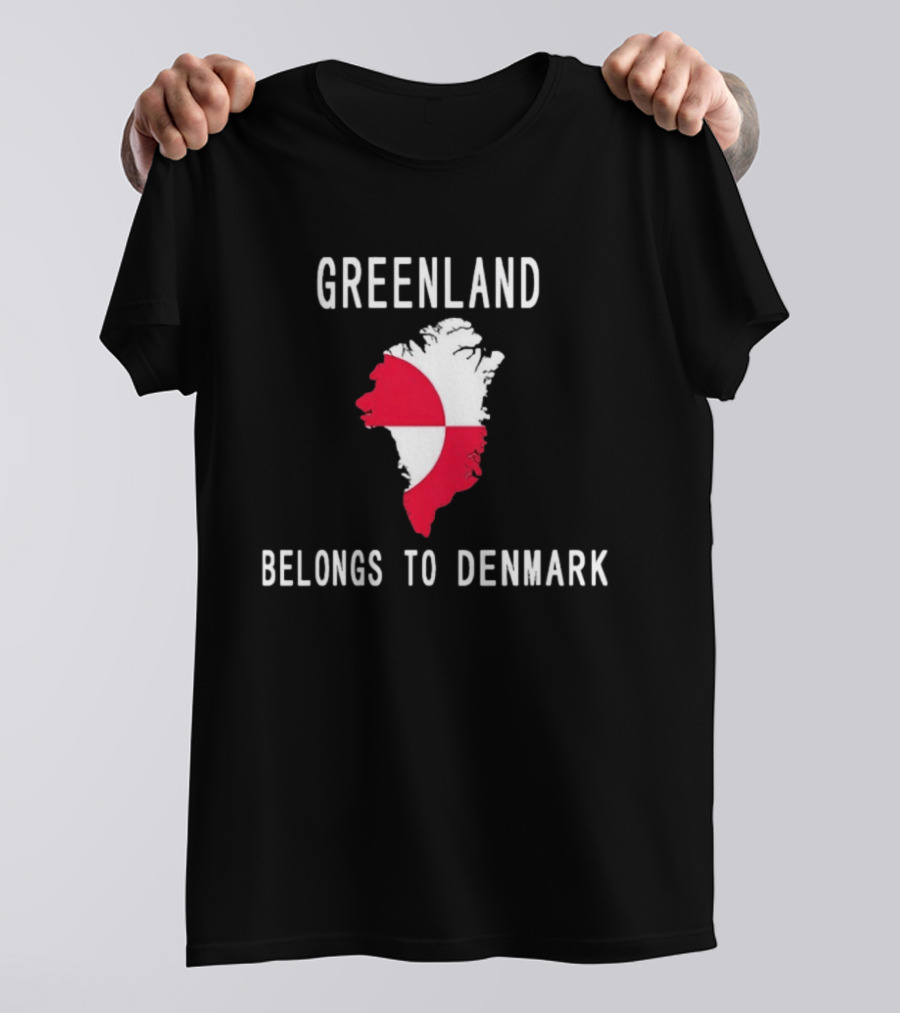 Greenland Belongs To Denmark Map T-Shirt