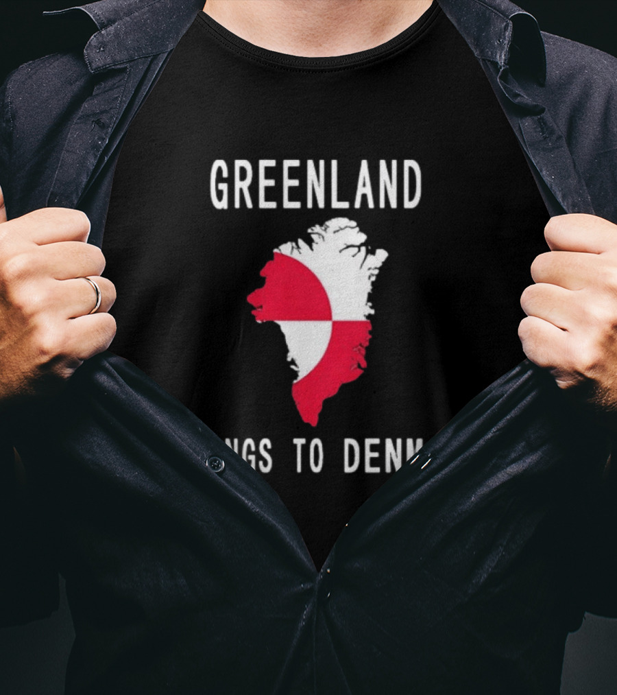 Greenland Belongs To Denmark Map T-Shirt