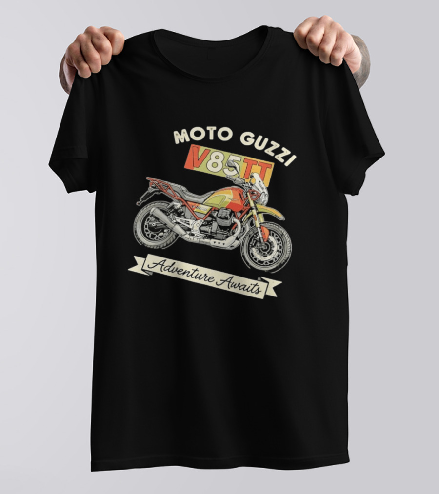 Moto Guzzi V85TT Adventure Awaits T-Shirt