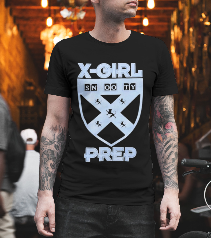 X Girl Snooty Prep Shield Crest T-Shirt