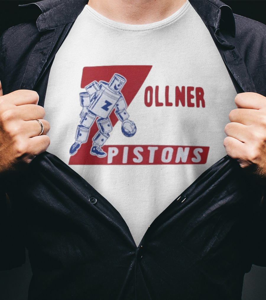 Fort Wayne Zollner Pistons Vintage Robot Basketball Team Nostalgia T-Shirt