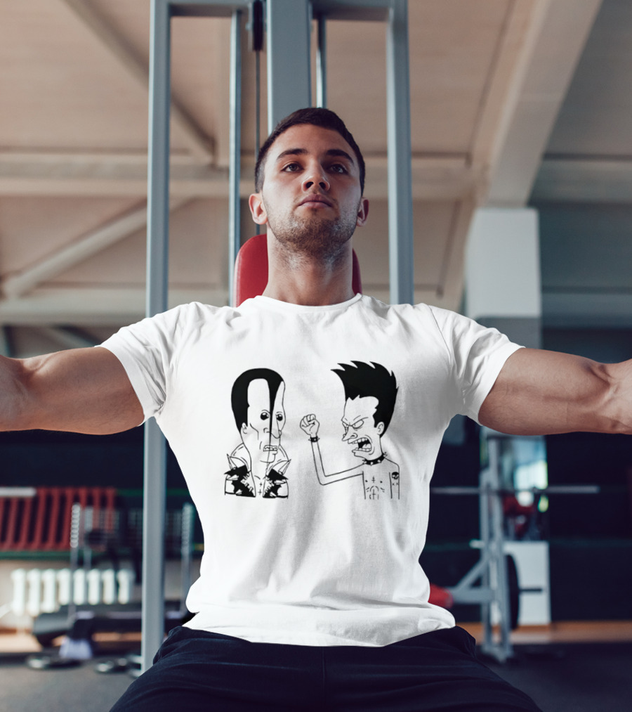 Grumpy Beavis And ButtHead Misfits T-Shirt