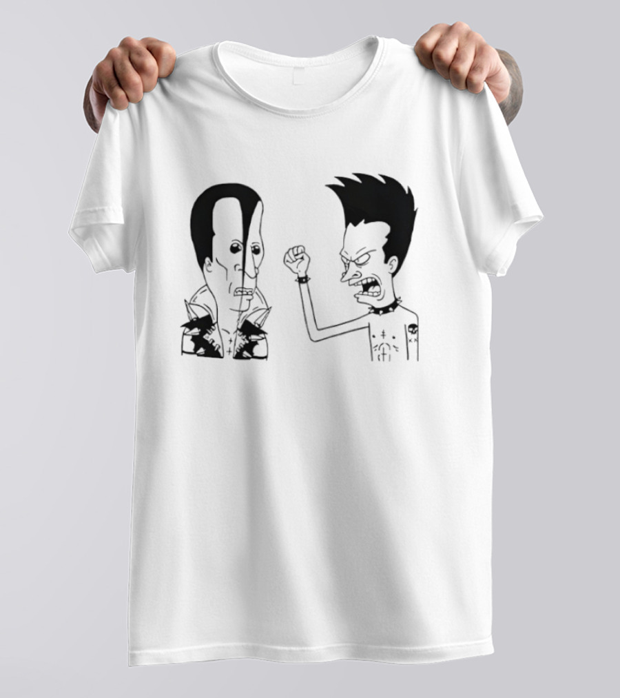Grumpy Beavis And ButtHead Misfits T-Shirt