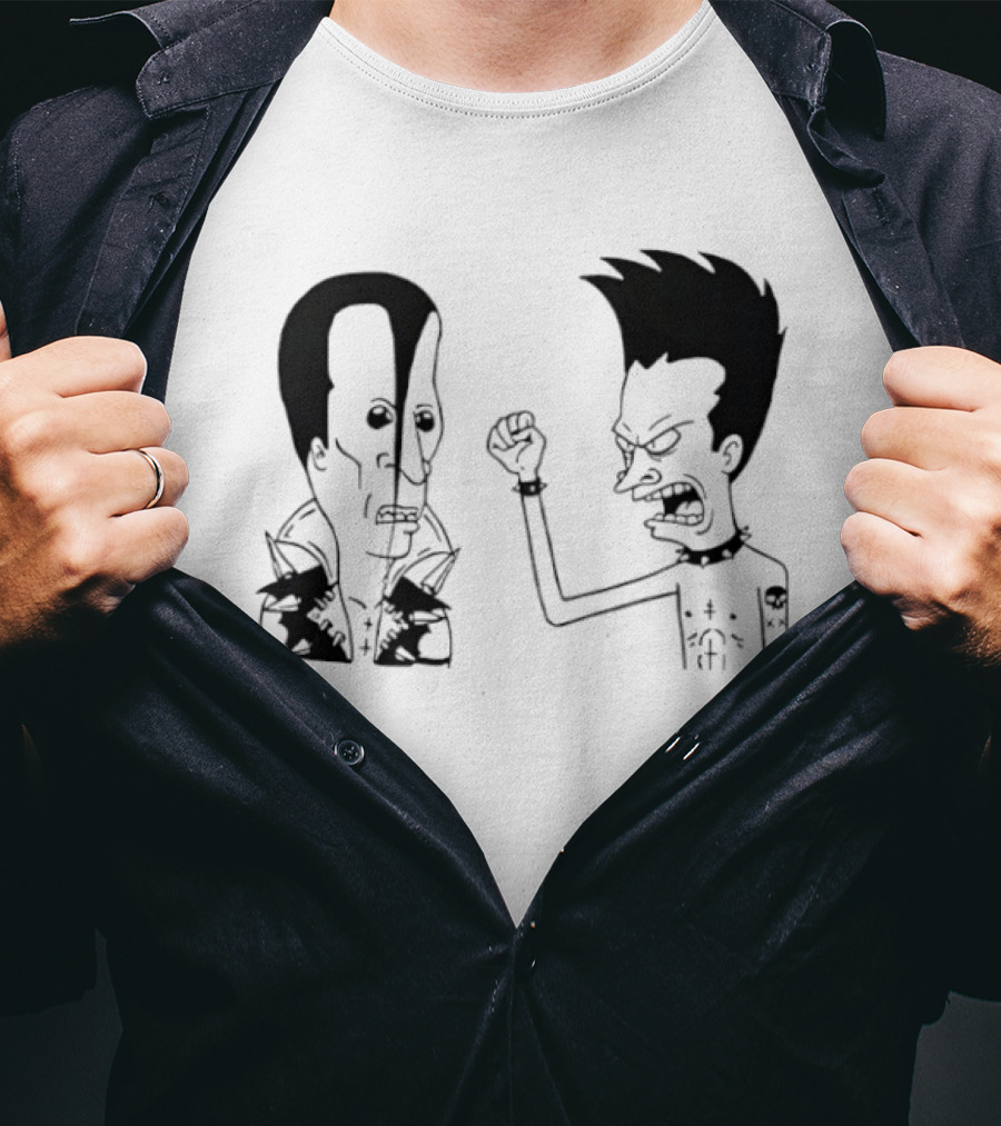 Grumpy Beavis And ButtHead Misfits T-Shirt