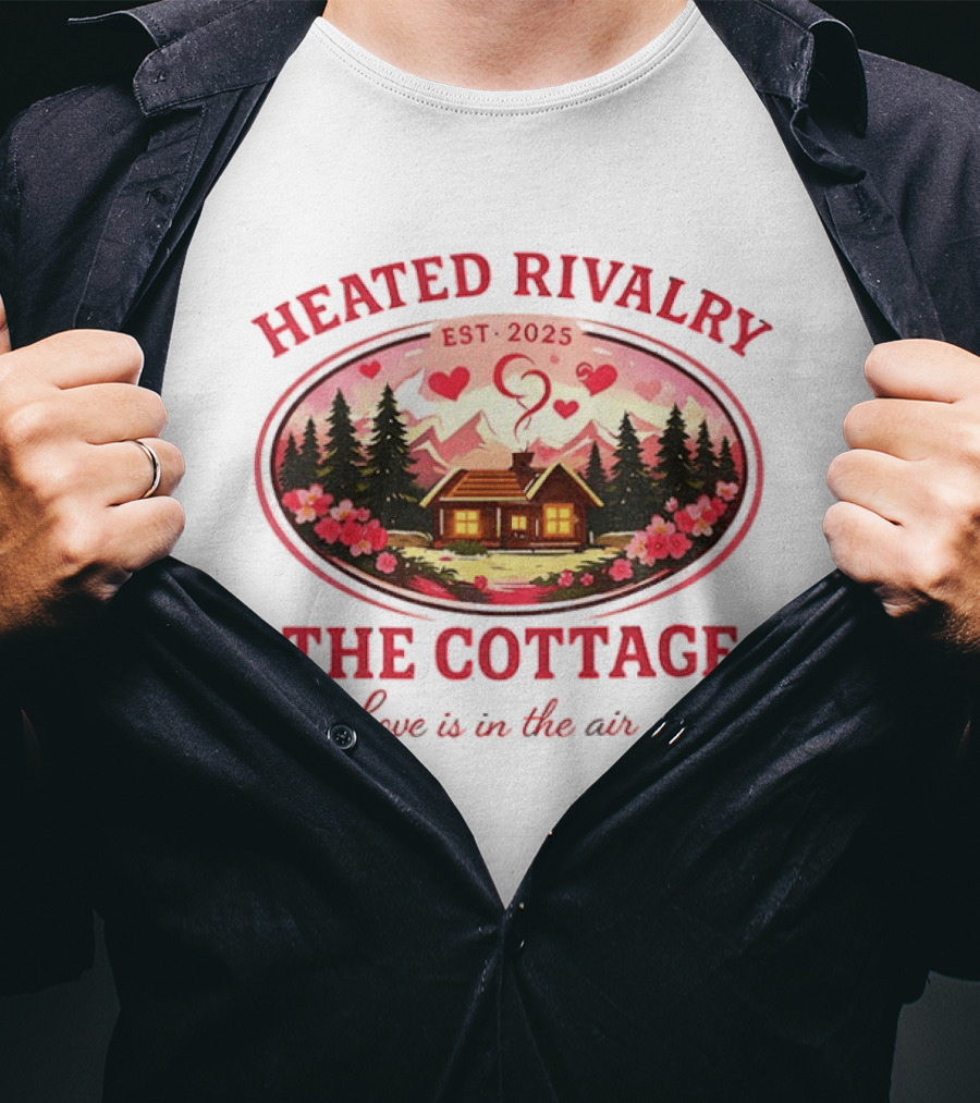 Heated Rivalry The Cottage Love Is In The Air Valentine's Day Est. 2025 T-Shirt