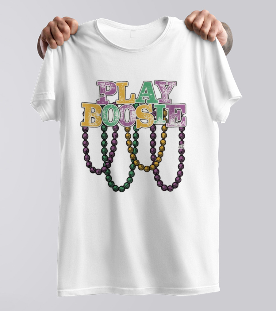 Play Boosie New Orleans Carnival Parade Beads T-Shirt