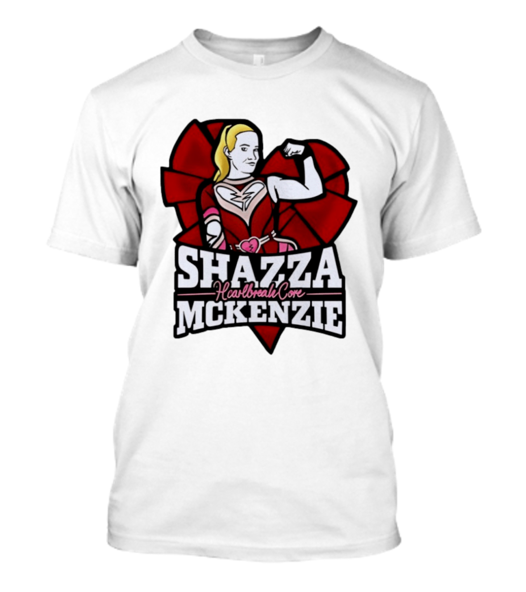 Shazza McKenzie Heartbreak Core Wrestling Superhero T-Shirt