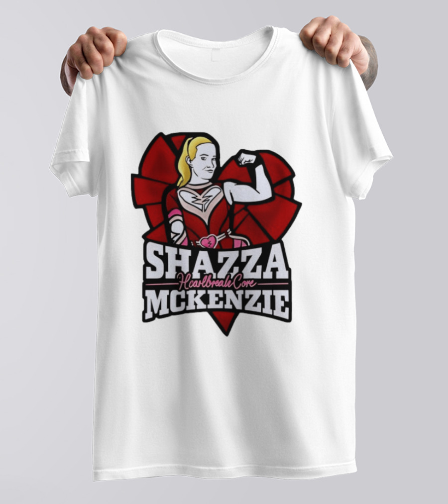 Shazza McKenzie Heartbreak Core Wrestling Superhero T-Shirt