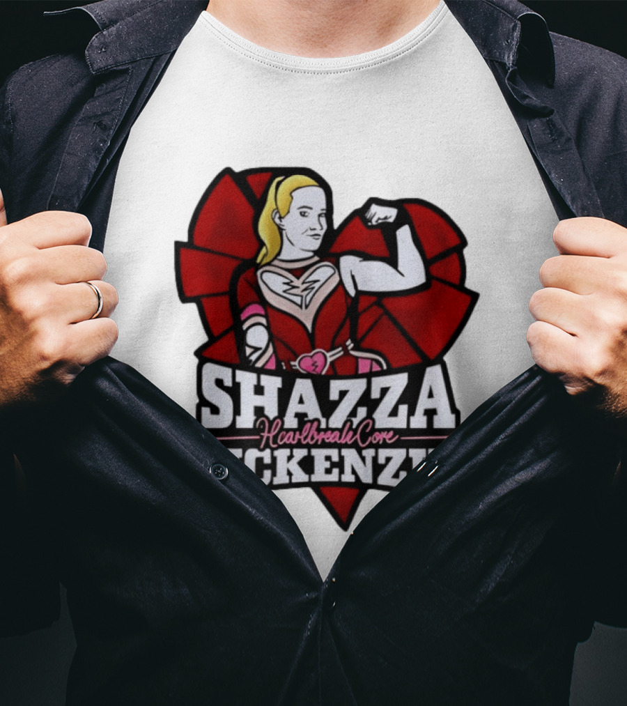 Shazza McKenzie Heartbreak Core Wrestling Superhero T-Shirt