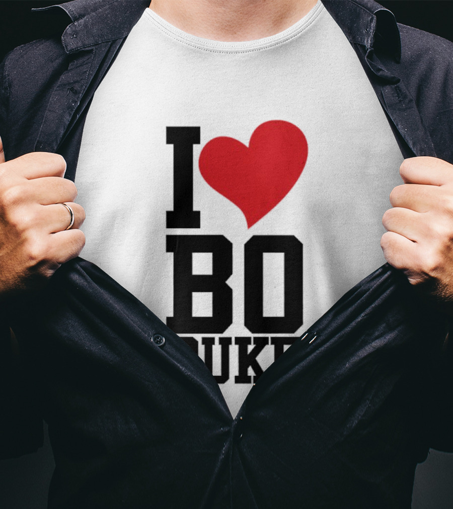 I Love Bo Duke Red Heart Classic Fan T-Shirt