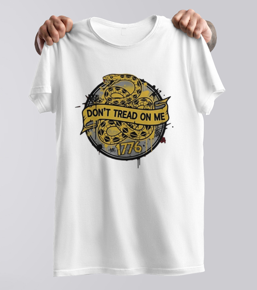 Don't Tread On Me Snake 1776 Yellow T-Shirt
