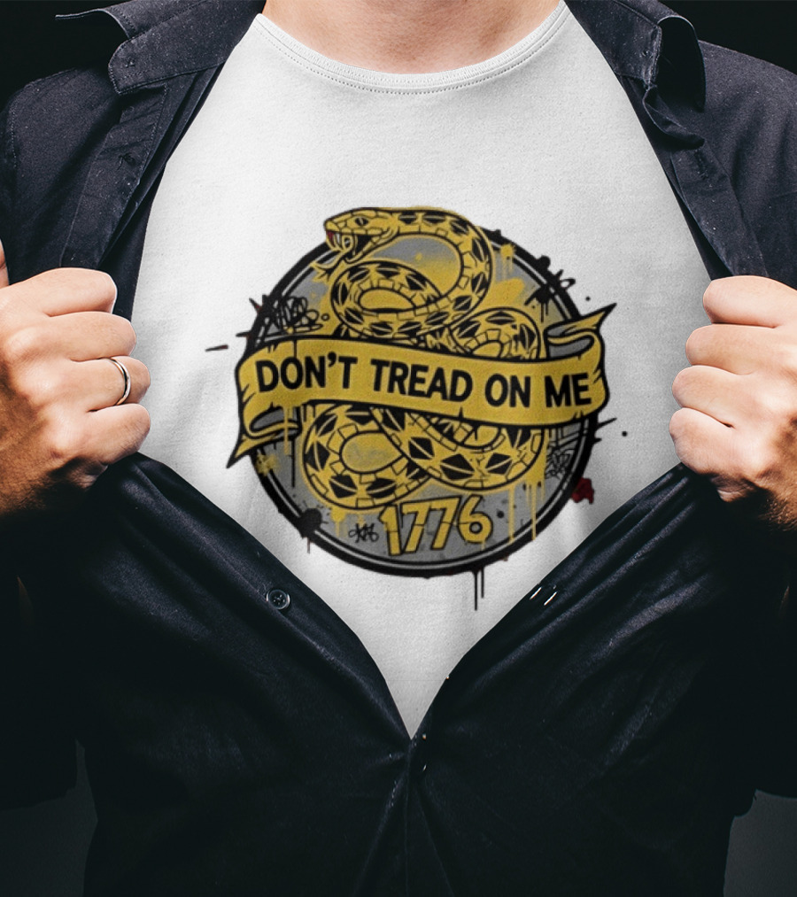 Don't Tread On Me Snake 1776 Yellow T-Shirt