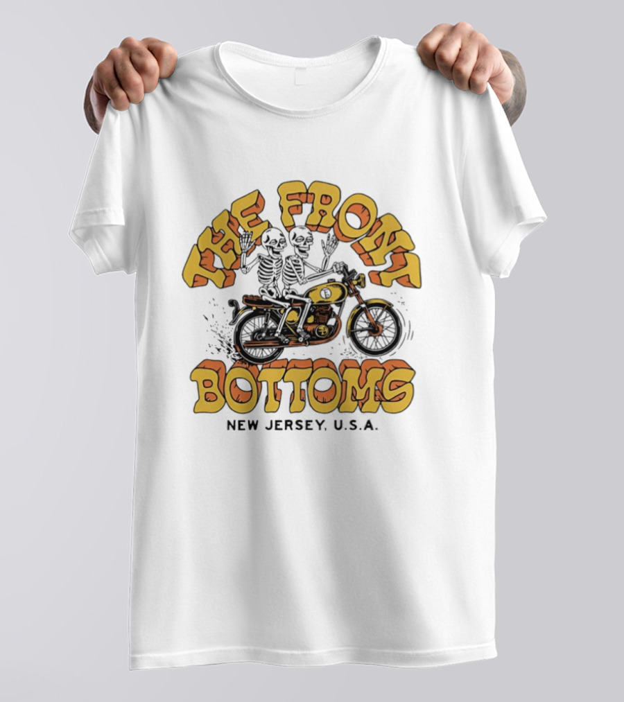 The Front Bottoms Skeleton Motorcycle New Jersey USA T-Shirt