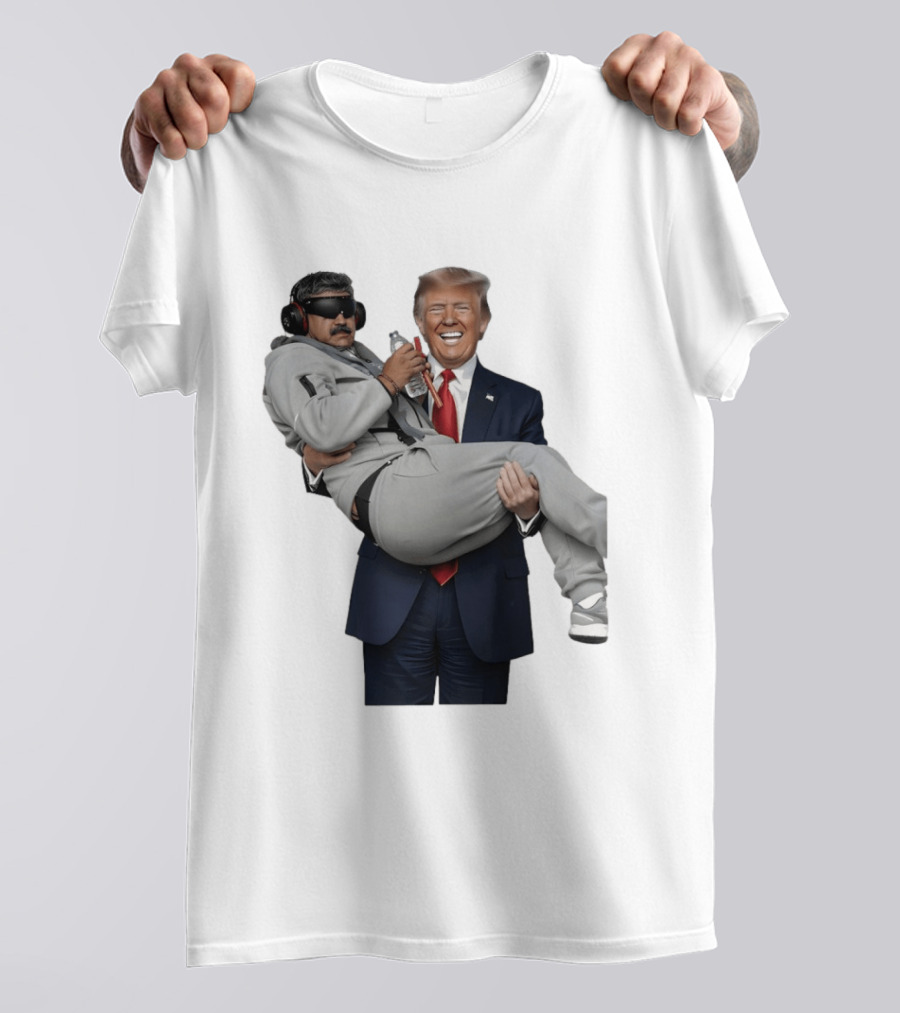 Trump Carry Maduro Satire Funny Political Humor T-Shirt
