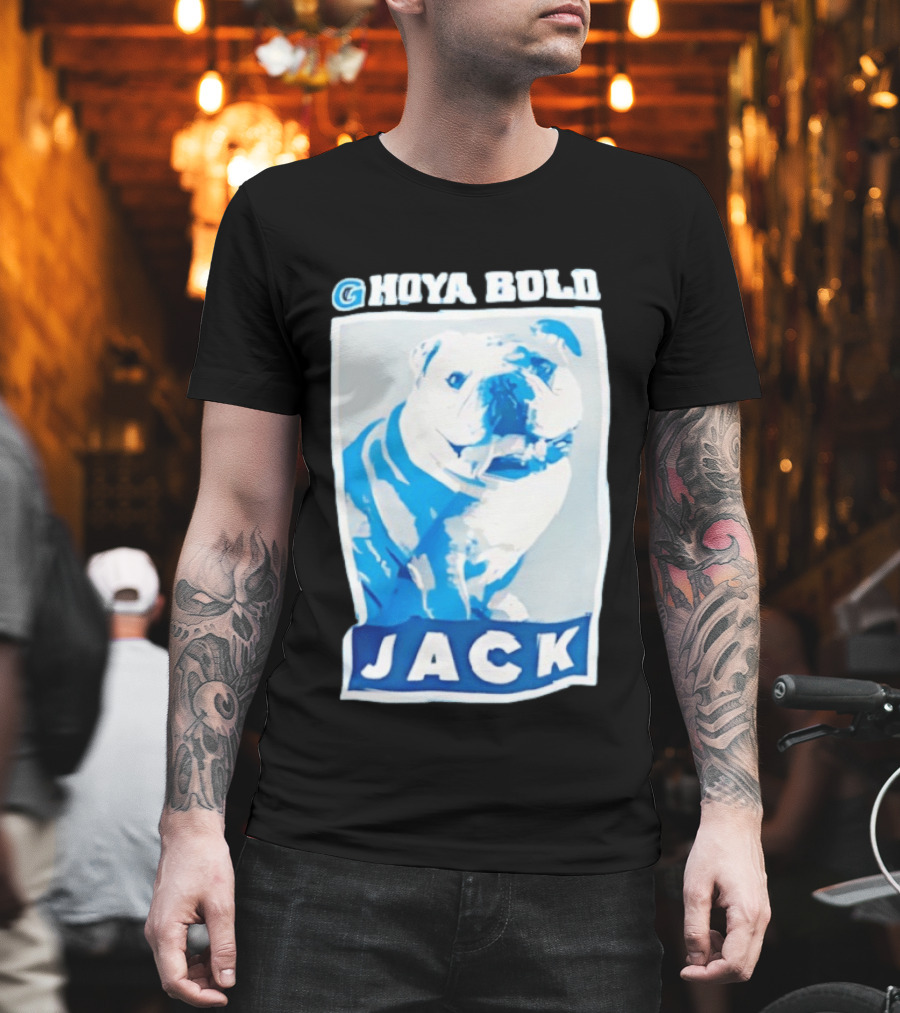 Georgetown Hoyas Hoya Bold Jack Bulldog Basketball T-Shirt