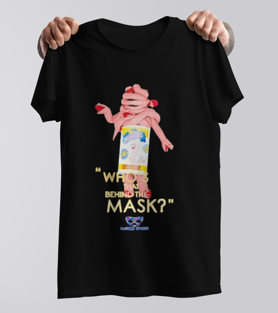 Can Of Worms Who's That Behind The Mask Kids T-Shirt