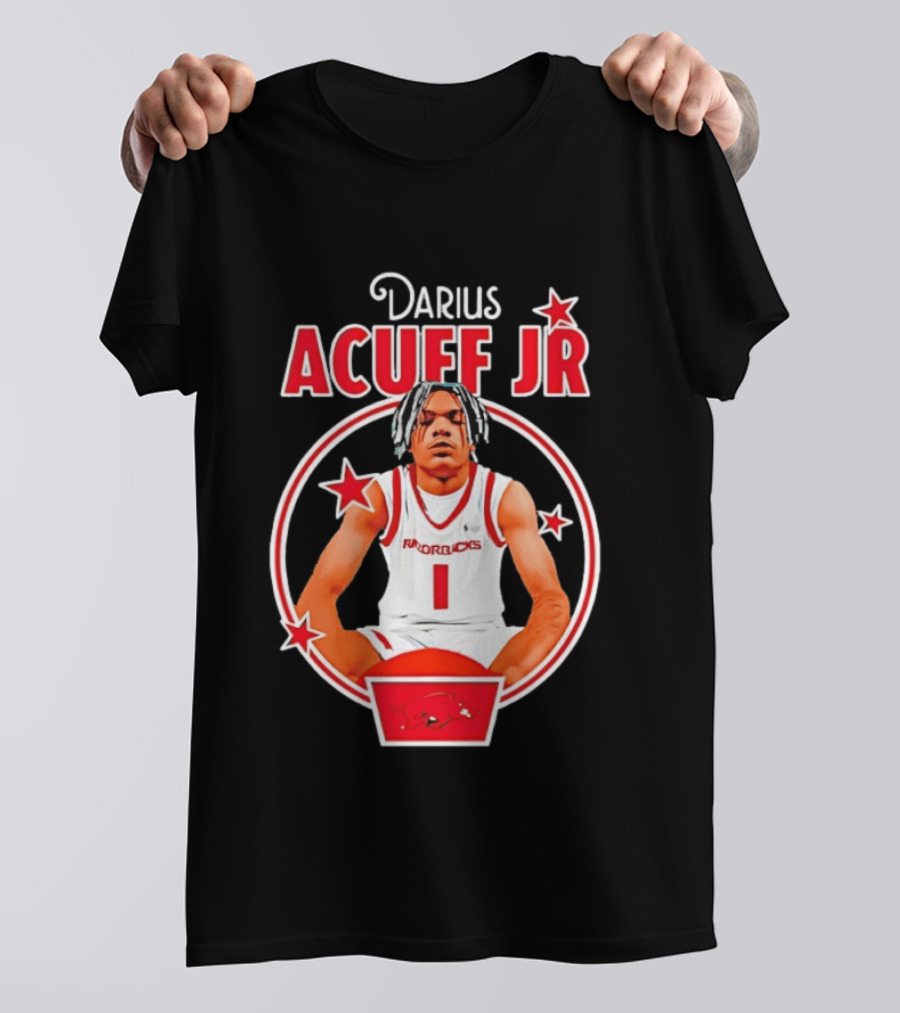 Darius Acuff Jr Arkansas Razorbacks Basketball Player Star Athlete T-Shirt