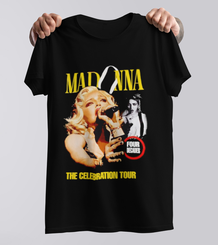 Madonna Four Decades The Celebration Tour Blonde Ambition T-Shirt