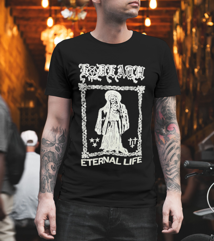 Sacred Death Skeleton Eternal Life T-Shirt