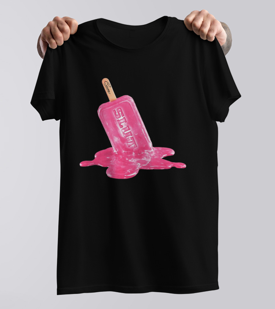SLUT Pink Melting Ice Cream Stick T-Shirt