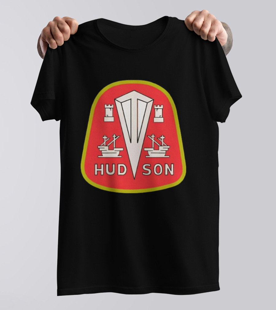 Hudson Motor Car Company Emblem With Ships And Castles T-Shirt