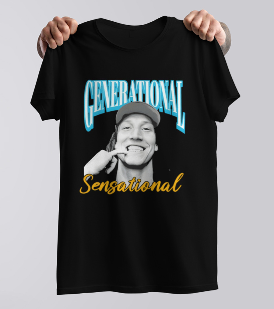 Generational Sensational Trevor Lawrence Jacksonville Jaguars T-Shirt