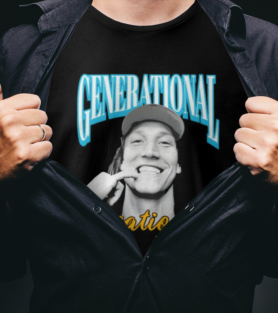 Generational Sensational Trevor Lawrence Jacksonville Jaguars T-Shirt