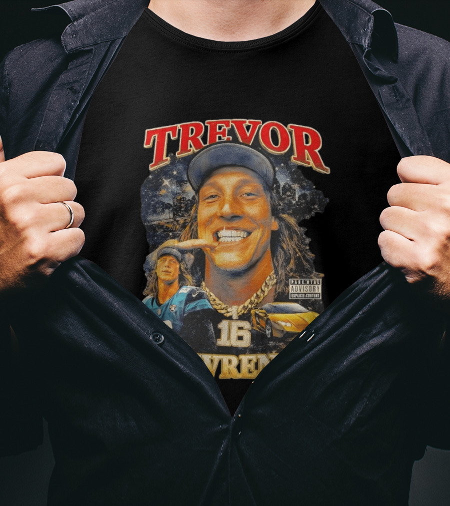 Trevor Lawrence Grillz 16 Duuval Jacksonville Jaguars NFL T-Shirt