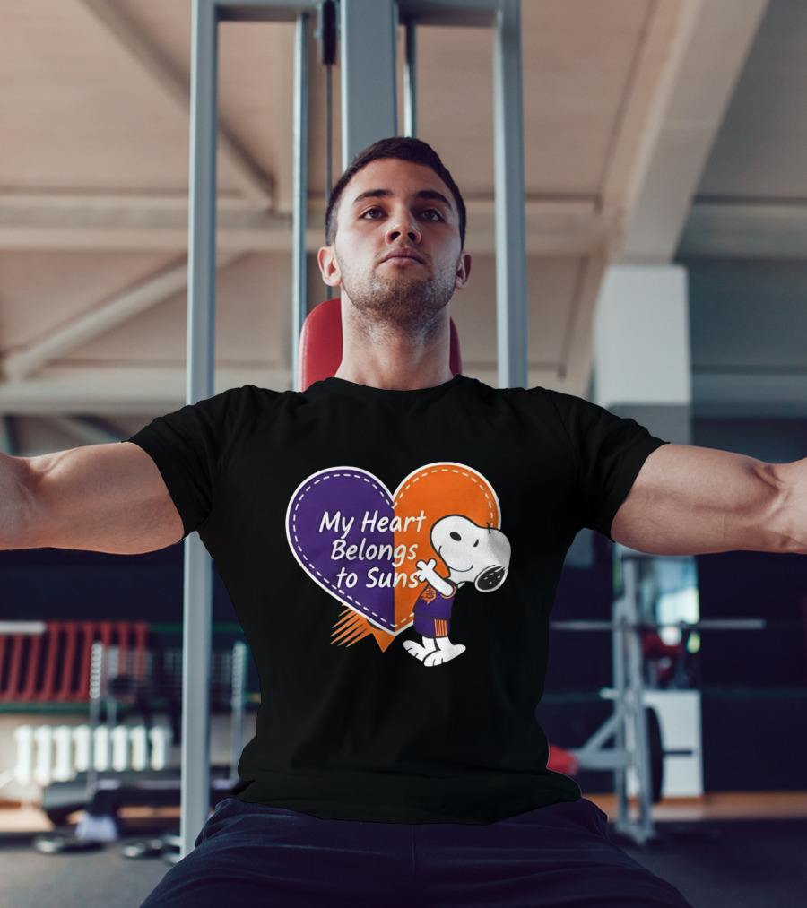 My Heart Belongs To Suns Snoopy Phoenix Suns Valentine 2026 T-Shirt
