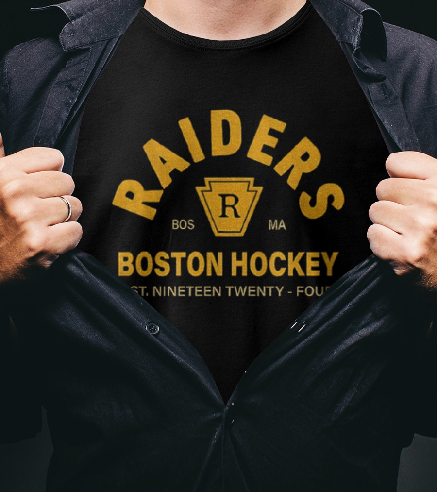 Ilya Rozanov #81 Raiders Boston Hockey Established Nineteen Twenty Four Shane Hollander MA BOS T-Shirt