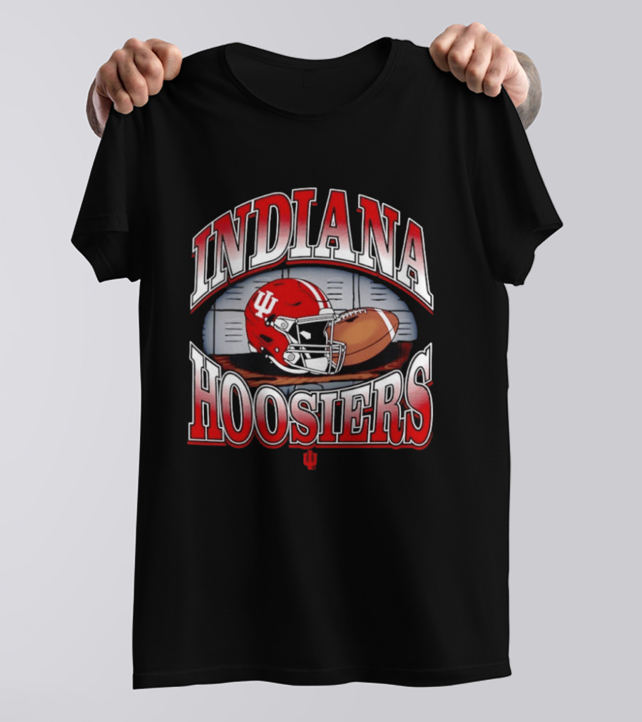 Indiana Hoosiers Football Helmet IU Gridiron Fan Gear T-Shirt