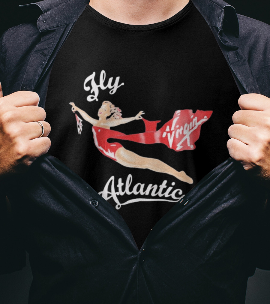 Fly Virgin Atlantic Pin Up T-Shirt