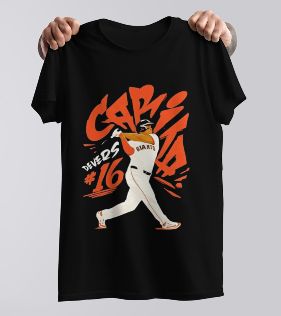 CAPITA Devers #16 Giants Baseball T-Shirt