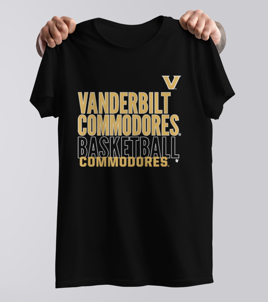 Vanderbilt Commodores Basketball Commodores V T-Shirt